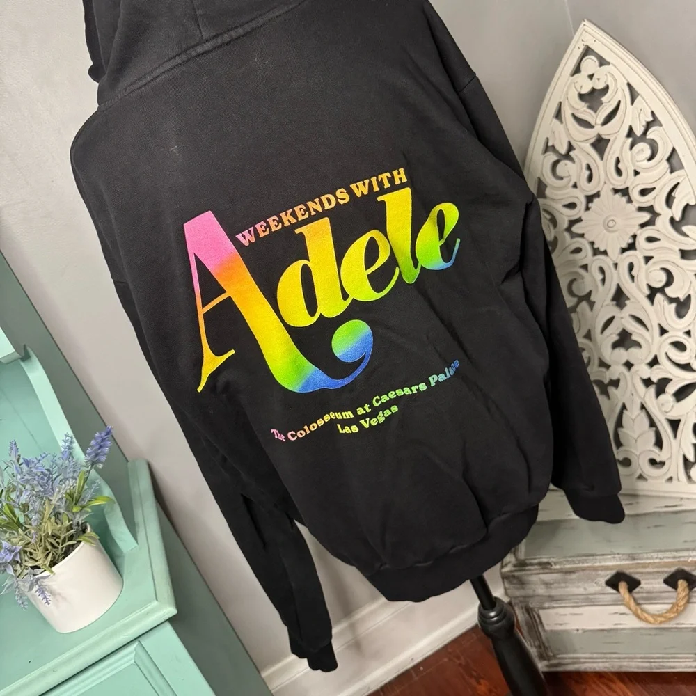 Weekends With Adele Official Merch Hoodie Caesar's Palace Las Vegas LGBTQ Pride - Picture 11 of 13
